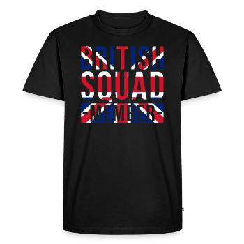 British Squad Members - Men's Premium Organic T-Shirt - black - Front - Nico (187cm)