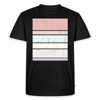 Rectangle pastel d’arrière-plan - T-shirt Premium bio Homme - noir - Devant - Nico (187cm)