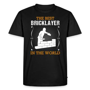 Maçon Constructeur Profession Cadeau de formation - T-shirt Premium bio Homme - noir - Devant - Nico (187cm)