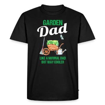 Jardin Papa Drôle Dire Cadeau Hommes - T-shirt Premium bio Homme - noir - Devant - Nico (187cm)