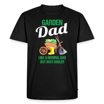 Jardin Papa Drôle Dire Cadeau Hommes - T-shirt Premium bio Homme - noir - Devant - Nico (187cm)
