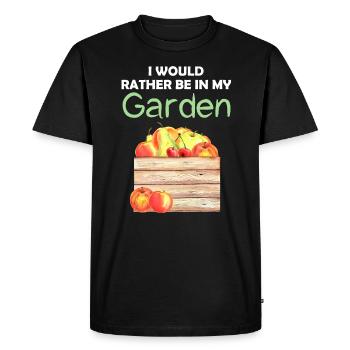 Jardin Drôle de dicton Jardinier amateur Idée cadeau - T-shirt Premium bio Homme - noir - Devant - Nico (187cm)