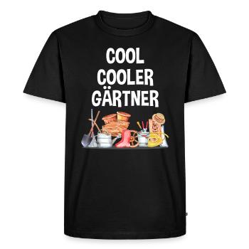 Garten Lustiger Spruch Hobby Gärtner Geschenkidee - Männer Premium Bio T-Shirt - Schwarz - Vorne - Nico (187cm)