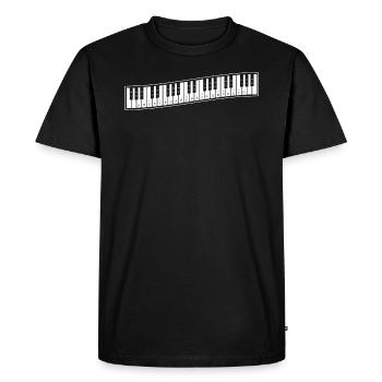 Piano clavier clavier Mélodophile - T-shirt Premium bio Homme - noir - Devant - Nico (187cm)