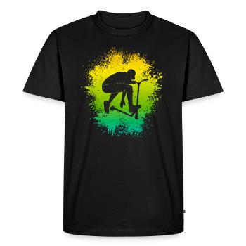Stunt Scooter Roller E-Scooter E-Roller - T-shirt Premium bio Homme - noir - Devant - Nico (187cm)