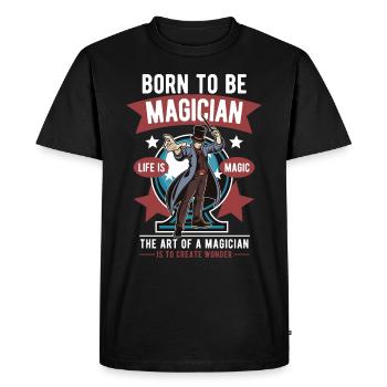 magicien - T-shirt Premium bio Homme - noir - Devant - Nico (187cm)