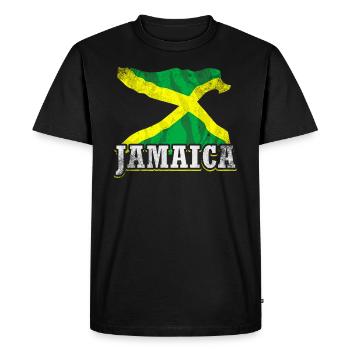 Drapeau de la Jamaïque - T-shirt Premium bio Homme - noir - Devant - Nico (187cm)