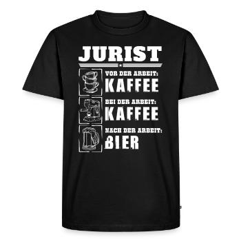 Mon quotidien en tant qu'avocat - T-shirt Premium bio Homme - noir - Devant - Nico (187cm)