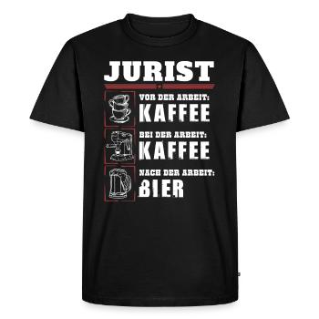Mon quotidien en tant qu'avocat - T-shirt Premium bio Homme - noir - Devant - Nico (187cm)