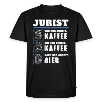 Mon quotidien en tant qu'avocat - T-shirt Premium bio Homme - noir - Devant - Nico (187cm)