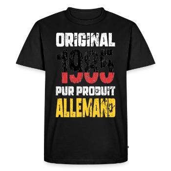 40th Anniversary - Original - 1985 - German - Men's Premium Organic T-Shirt - black - Front - Nico (187cm)