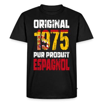 50th Anniversary - Original - 1975 - Spanish - Men's Premium Organic T-Shirt - black - Front - Nico (187cm)