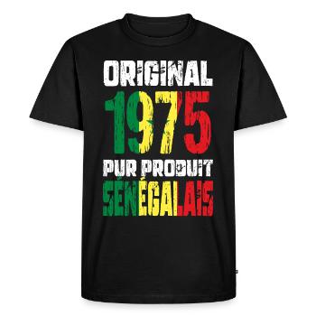 50th Anniversary - Original 1975 - Senegalese - Men's Premium Organic T-Shirt - black - Front - Nico (187cm)