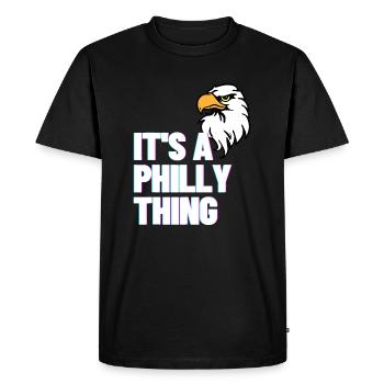 C’EST UN TRUC DE PHILLY - T-shirt Premium bio Homme - noir - Devant - Nico (187cm)