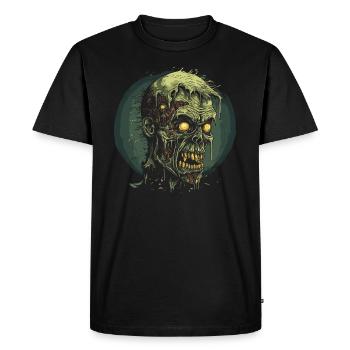 Zombie Halloween Horror Monster - Men's Premium Organic T-Shirt - black - Front - Nico (187cm)