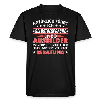 I Talk to Yourself - Instructor Edition - Men's Premium Organic T-Shirt - black - Front - Nico (187cm)