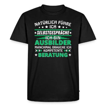 I Talk to Yourself - Instructor Edition - Men's Premium Organic T-Shirt - black - Front - Nico (187cm)