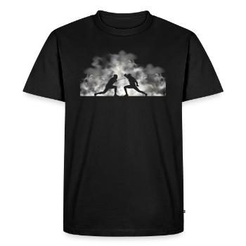 Fechter Fechtsport Fencer Fechten Fencing - Men's Premium Organic T-Shirt - black - Front - Nico (187cm)