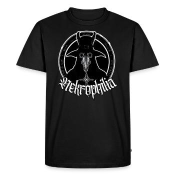 Masque de corbeau d’amour de la peste - T-shirt Premium bio Homme - noir - Devant - Nico (187cm)