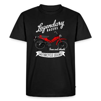 Cyclomoteur culte PX 50 Japon - T-shirt Premium bio Homme - noir - Devant - Nico (187cm)