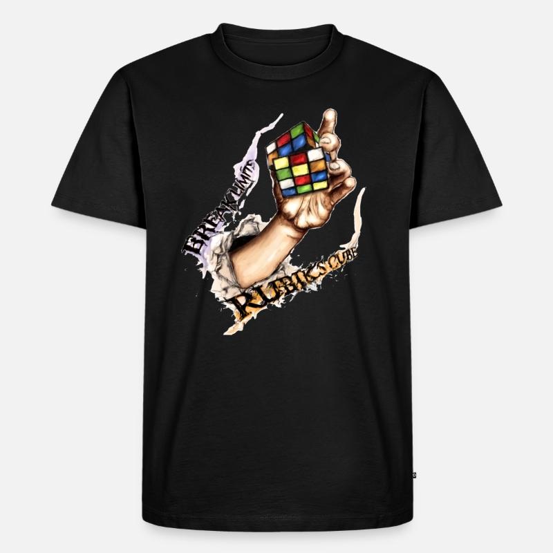 Rubik's Break Limits - Männer Premium Bio T-Shirt - Schwarz