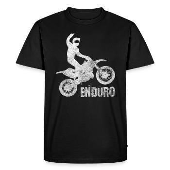 Motocross Enduro - Motorcycle WS - Men's Premium Organic T-Shirt - black - Front - Nico (187cm)
