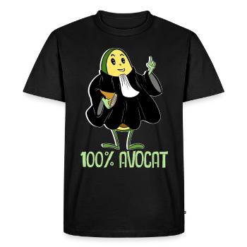Avocat Métier Avocat - T-shirt Premium bio Homme - noir - Devant - Nico (187cm)