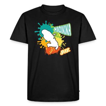 Belle Idee Cadeau Martinique Madinina 972 - T-shirt Premium bio Homme - noir - Devant - Nico (187cm)