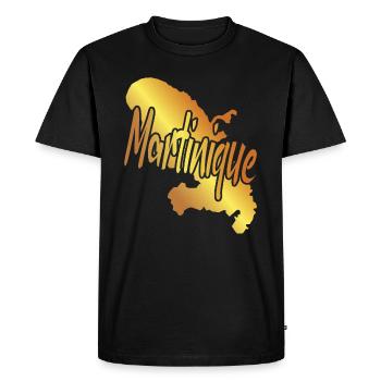 belle idée de Cadeau Original de la Martinique - T-shirt Premium bio Homme - noir - Devant - Nico (187cm)
