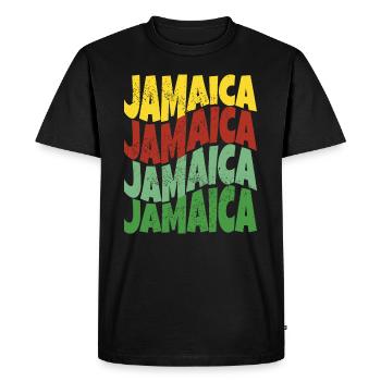 Belle idee cadeau souvenir de la Jamaique - T-shirt Premium bio Homme - noir - Devant - Nico (187cm)