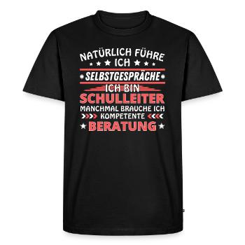 I'm Talking to Yourself - Headmaster Edition - Men's Premium Organic T-Shirt - black - Front - Nico (187cm)