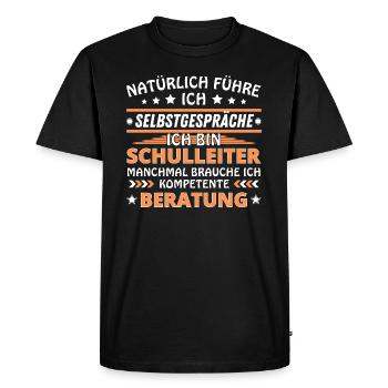 Je me parle à soi-même - Édition Headmaster - T-shirt Premium bio Homme - noir - Devant - Nico (187cm)