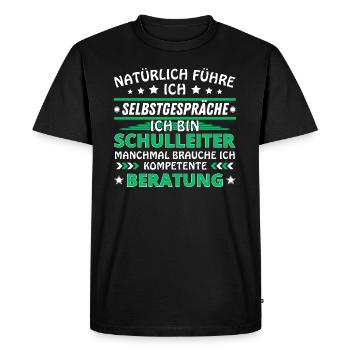 Je me parle à soi-même - Édition Headmaster - T-shirt Premium bio Homme - noir - Devant - Nico (187cm)