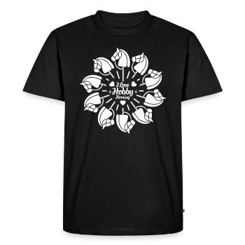 J’aime Hobby Horsing - Coeur - Hobby - T-shirt Premium bio Homme - noir - Devant - Nico (187cm)