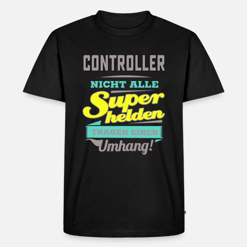 NEON Design für Superhelden - Controller - - Männer Premium Bio T-Shirt - Schwarz