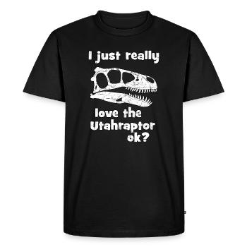 Utahraptor - T-shirt Premium bio Homme - noir - Devant - Nico (187cm)