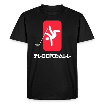floorball floorballteam unihockey-sport - T-shirt Premium bio Homme - noir - Devant - Nico (187cm)