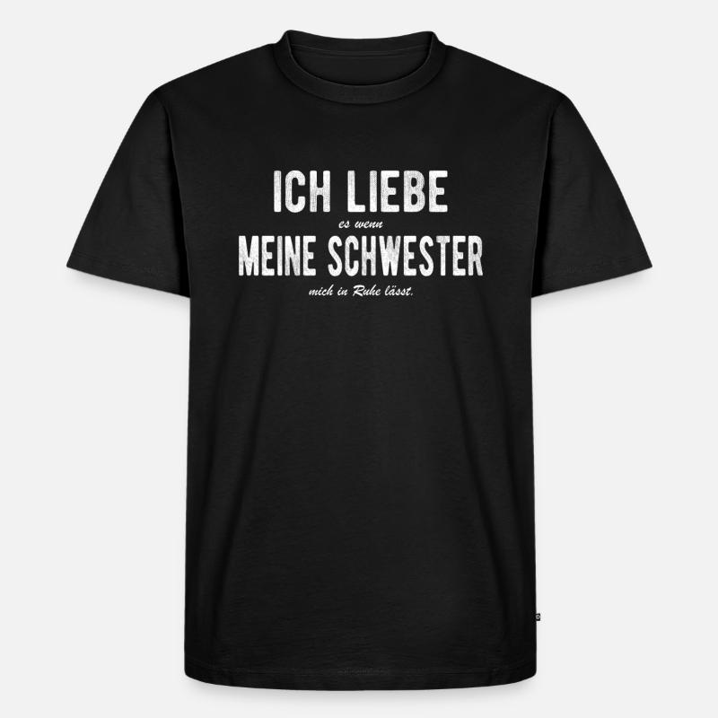 bruder - Männer Premium Bio T-Shirt - Schwarz