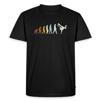 Breakdance Hip Hop Breakdancer Evolution - T-shirt Premium bio Homme - noir - Devant - Nico (187cm)