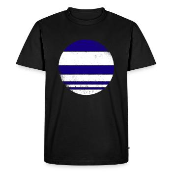Grèce Drapeau grec Grec - T-shirt Premium bio Homme - noir - Devant - Nico (187cm)