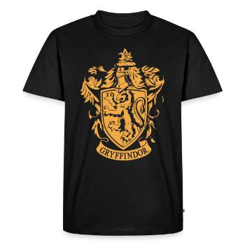 Harry Potter Emblème Gryffindor - T-shirt Premium bio Homme - noir - Devant - Nico (187cm)