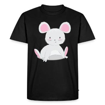 Cute mice baby motif for kids and babies - Men's Premium Organic T-Shirt - black - Front - Nico (187cm)