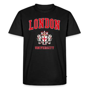 Université de Londres - T-shirt Premium bio Homme - noir - Devant - Nico (187cm)