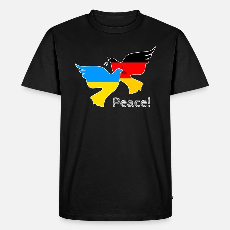 Ukraine - Männer Premium Bio T-Shirt - Schwarz