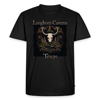 Longhorn Caverns Texas Vacations - T-shirt Premium bio Homme - noir - Devant - Nico (187cm)
