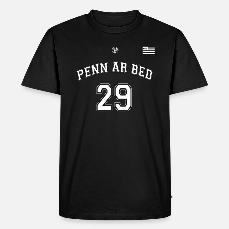 penn_ar_bed1 - Männer Premium Bio T-Shirt - Schwarz