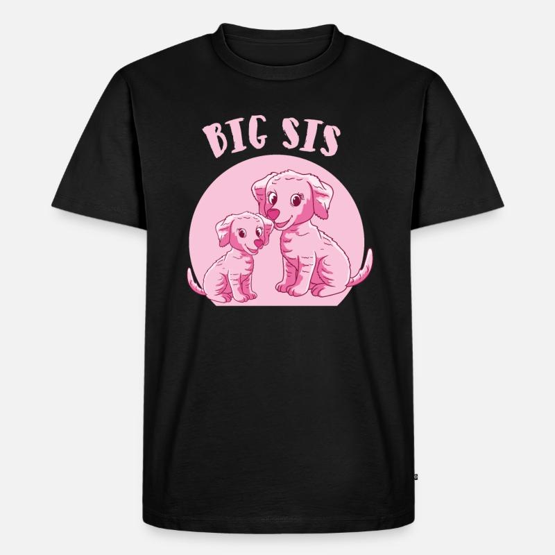 chiens de grande soeur - T-shirt Premium bio Homme - noir