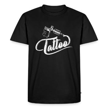 Machine à tatouer - T-shirt Premium bio Homme - noir - Devant - Nico (187cm)