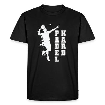 Padel Hard Tennis Sports and Ball - Men's Premium Organic T-Shirt - black - Front - Nico (187cm)