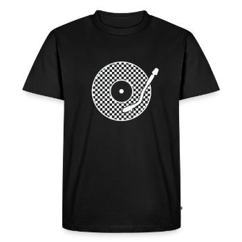 Ska Vinyl Record Jazz Music Style - T-shirt Premium bio Homme - noir - Devant - Nico (187cm)